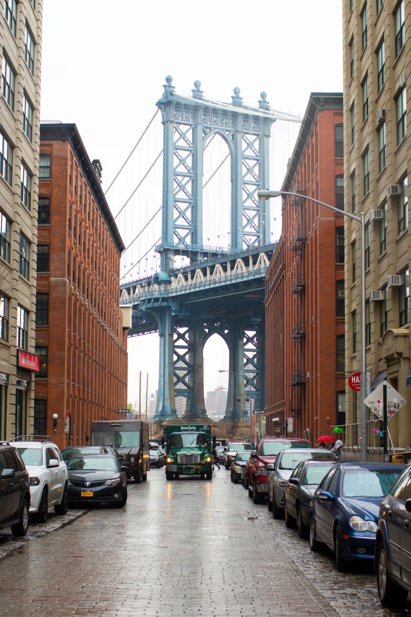 View of Manhattan Bridge from the Dumbo neighborhood